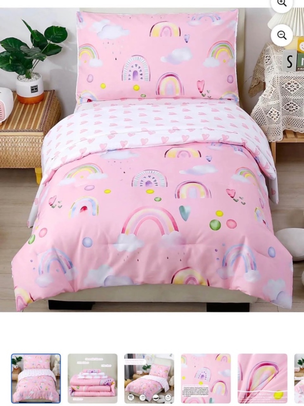 Toddler bed 4 piece comforter set